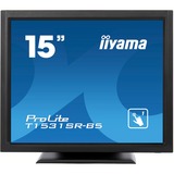iiyama ProLite T1531SR-B5 écran plat de PC 38,1 cm (15") 1024 x 768 pixels XGA LED Écran tactile Noir 15" Touchscreen-Moniteur  Noir, 38,1 cm (15"), 1024 x 768 pixels, XGA, LED, 8 ms, Noir