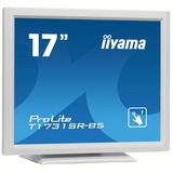 iiyama ProLite T1731SR-W5 17" Touchscreen-Moniteur Blanc, 43,2 cm (17"), 1280 x 1024 pixels, TN, 5 ms, Blanc
