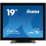 iiyama ProLite T1932MSC-B5X moniteur à écran tactile 48,3 cm (19") 1280 x 1024 pixels Plusieurs pressions Dessus de table Noir, Moniteur LED Noir, 48,3 cm (19"), 225 cd/m², IPS, 5:4, 1280 x 1024 pixels, LED