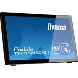 iiyama ProLite T2235MSC-B1 21.5" Touchscreen-Moniteur Noir, 54,6 cm (21.5"), 1920 x 1080 pixels, Full HD, LED, 6 ms, Noir