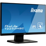 iiyama ProLite T2252MSC-B1 écran plat de PC 54,6 cm (21.5") 1920 x 1080 pixels Full HD LED Écran tactile Noir, Moniteur LED Noir, 54,6 cm (21.5"), 1920 x 1080 pixels, Full HD, LED, 7 ms, Noir