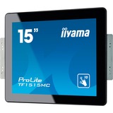 iiyama ProLite TF1515MC-B2 15" Moniteur Noir, 1x DisplayPort, 1x HDMI, 1x VGA, 1x RJ-45