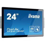 iiyama ProLite TF2415MC-B2 moniteur à écran tactile 60,5 cm (23.8") 1920 x 1080 pixels Plusieurs pressions Multi-utilisateur Noir, Moniteur LED Noir, 60,5 cm (23.8"), 315 cd/m², Full HD, VA, 16:9, 1920 x 1080 pixels