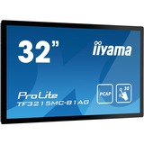 iiyama ProLite TF3215MC-B1AG, Affichage public Noir, 81,3 cm (32"), 1920 x 1080 pixels, Full HD, LED, 8 ms, Noir