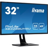 iiyama ProLite XB3288UHSU-B1 32" 4K Ultra HD Gaming Moniteur Noir, 80 cm (31.5"), 3840 x 2160 pixels, 4K Ultra HD, LED, 3 ms, Noir