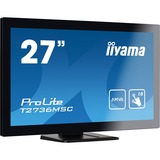 iiyama Prolite T2736MSC-B1 27" Touchscreen-Moniteur Noir, VGA, HDMI, DisplayPort, USB 3.0, Audio