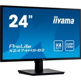 iiyama X2474HS-B2 24", Moniteur LED Noir, HDMI, DisplayPort, VGA