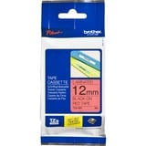 Brother Cassette d'étiquettes TZE-431, Ruban 12 mm, noir sur rouge