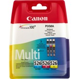 Canon CLI-526C/M/Y Multipack, Encre Cyan, Magenta, Jaune