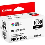 Canon Cartouche d'encre photo noire PFI-1000PBK Photo noire, Encre à colorant, 80 ml, 2205 pages