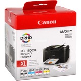 Canon Multipack PGI-1500XL, Encre Noir, jaune, cyan, magenta