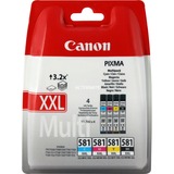 Canon Multipack de cartouches d'encre à haut rendement CLI-581XXL BK/C/M/Y 11,7 ml, 11,7 ml, Multi pack