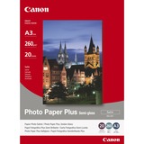 Canon Papier Photo Satiné A3 SG-201 - 20 feuilles 260 g/m², A3 (297 x 420 mm), Vente au détail
