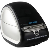 Dymo LabelWriter ™ 450 Turbo, Imprimante d'étiquettes Noir/Argent, Thermique directe, 600 x 300 DPI, Noir, Argent