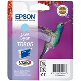 Epson Encre - T0805 C13T08054011, 'Hummingbird', Cyan clair, Vente au détail