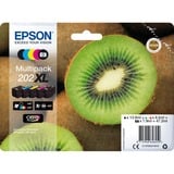 Epson Kiwi Multipack 5-colours 202XL Claria Premium Ink, Encre Rendement élevé (XL), Encre à pigments, Encre à colorant, 13,8 ml, 8,5 ml, 1 pièce(s)