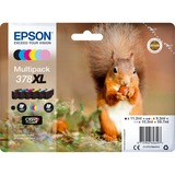 Epson Squirrel Multipack 6-colours 378XL Claria Photo HD Ink, Encre Rendement élevé (XL), 11,2 ml, 9,3 ml, 1 pièce(s), Multi pack