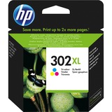 HP 302XL cartouche d'encre tricolore d'origine à haute capacité (F6U67AE) 