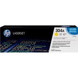HP Cartouche de toner LaserJet 304A jaune (CC532A) Jaune, Jaune, Vente au détail