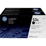 HP Cartouches de toner LaserJet noir 53X (Q7553XD) Noir, 2 pièces, Vente au détail