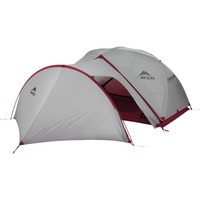 MSR GearShed Shed for Elixir & Hubba Tent Series, Tente Gris clair/Rouge