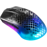 SteelSeries Aerox 3 Wireless Gen 2 Shadow, Souris gaming Noir/transparent, 26.000 DPI | RGB | 2,4 GHz
