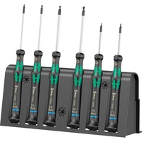 Wera 2052/6 Jeu de micro-tournevis + support Noir/Vert, 6 pièces