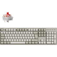Keychron C2 Pro 8K-H1Z, clavier Beige, Layout BE, Keychron Super Rouge, LED RGB, Hot-swappable