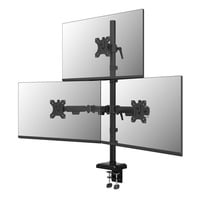 Neomounts DS60-600BL2-1 Bras de moniteur pour trois écrans 10-32", Support de moniteur Noir