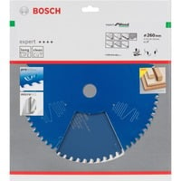 Bosch 2 608 644 082 lame de scie circulaire 26 cm 1 pièce(s) Bois, 26 cm, 3 cm, 1,8 mm, 7300 tr/min, 2,4 mm