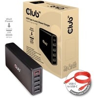 Club 3D 111W Power Delivery, Chargeur Noir