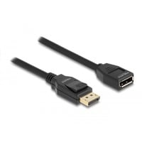 DeLOCK USB-C > DisplayPort C, Câble d'extension Noir, 2 mètres, 4K 60Hz