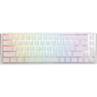 Ducky One 3 SF White, clavier gaming Blanc/Argent, Layout BE, Cherry MX RGB Speed Silver, LED RGB, 65%, ABS