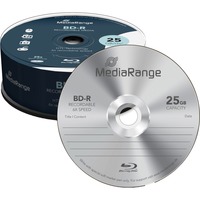 MediaRange MR514 disque vierge Blu-Ray BD-R 25 Go 25 pièce(s), Disques Blu-ray 25 Go, BD-R, Boîte à gâteaux, 25 pièce(s)