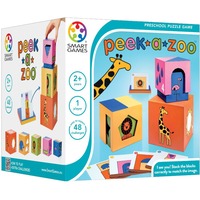 SmartGames Peek-A-Zoo, Jeu de puzzle Néerlandais, 1 joueur, A partir de 2 ans