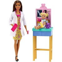 Barbie Poupée de carrière - Pédiatre - Brune