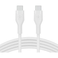 Belkin Câble BOOSTCHARGE USB-C Flex avec connecteur Lightning Blanc, 1 mètre