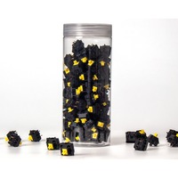 Keychron Gateron KS-3X Full Black Yellow, Switch pour clavier Jaune/Noir, 110 pièces