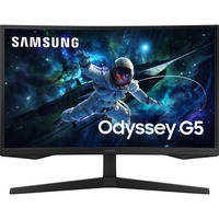 SAMSUNG Odyssey G5 G55C 27" incurvé Gaming Moniteur Noir, 1x HDMI, 1x DisplayPort, 165 Hz