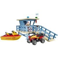 bruder Poste de secours bworld avec quad et scooter des mers personel, Figurine 62780