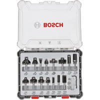 Bosch 2 607 017 472 Fraiseuse Carbone, Bois, 8 mm, Noir, Acier inoxydable, Blanc, DIN EN-847