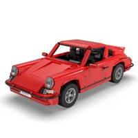 CaDA Master - Classic Sports Car, Jouets de construction Rouge, C61045W, Échelle 1:12,5