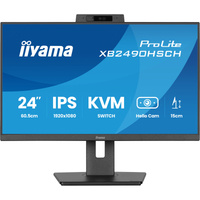 iiyama ProLite XB2490HSCH-B1 23.8" Moniteur Noir, 1x HDMI, 2x USB-C, 2x USB-A, 120 Hz