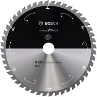 Bosch 2 608 837 728 lame de scie circulaire 25 cm 1 pièce(s) Bois dur, Bois tendre, 25 cm, 3 cm, 1,6 mm, 6000 tr/min, 2,2 mm