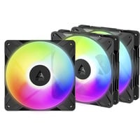 ARCTIC P14 Pro Reverse A-RGB ventilateurs de boîtier Noir, 3 pièces, 140 x 140 x 30 mm, PWM, 3 pièces, 140 x 140 x 30 mm, PWM