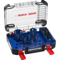 Bosch 2 608 900 446 scie de forage Perceuse 6 pièce(s), Scie à trou Régler, Perceuse, Brique, Métal, Plastique, Carrelage mural en céramique doux, Acier inoxydable, Bois, Bleu, Rouge, 6 cm, 22,25,35,40,51,68 mm