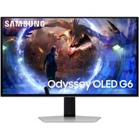 Samsung Odyssey OLED G6 LS27DG 27" Moniteur gaming Argent, 1x DisplayPort, 2x HDMI, 2x USB-A, 360 Hz
