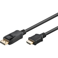 goobay Goobay DisplayPort-HDMI-Kabel 2m, Câble Noir
