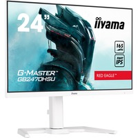 iiyama G-Master Red Eagle GB2470HSU-W5 24" Gaming Moniteur Blanc, 165Hz, HDMI, DisplayPort, USB, Audio