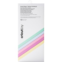 Cricut Joy Smart Paper Sticker Cardstock - Pastel, Papier autocollant Multicolore, 13.9 x 33 cm